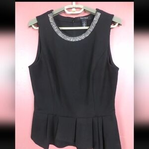 WHITE HOUSE BLACK MARKET Women Heavyweight Viscose Poly Tank Top Blk 4.  New